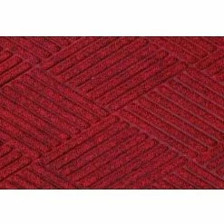 M+A Matting WaterHog® Diamond Mat Fashion Border 3/8" Thick 3' x 20' Red/Black