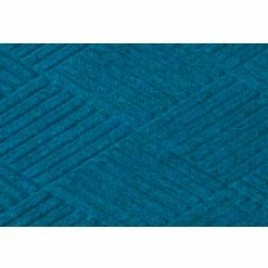 M+A Matting WaterHog® Diamond Mat Fashion Border 3/8" Thick 2' x 3' Medium Blue