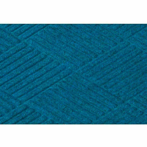 M+A Matting WaterHog® Diamond Mat Fashion Border 3/8" Thick 3' x 20' Medium Blue