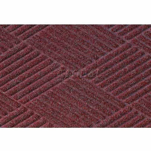 M+A Matting WaterHog® Diamond Mat Fashion Border 3/8" Thick 4' x 12' Burgundy