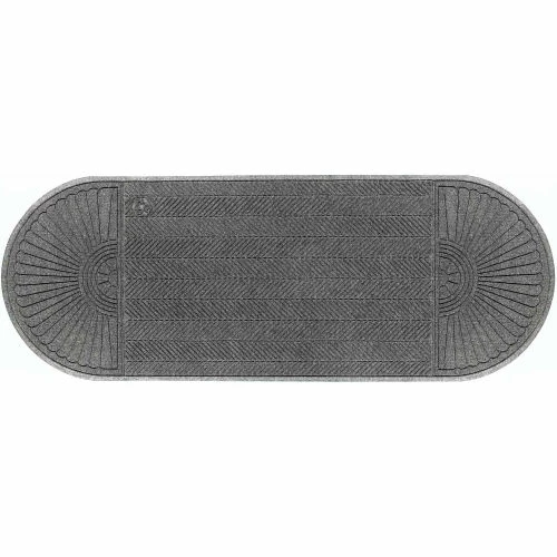 M+A Matting WaterHog Eco Grand Elite 3/8" Thick Two Ends Entrance Mat, Gray Ash 3' x 11'7" - Image 3
