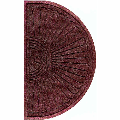 M+A Matting WaterHog Eco Grand Elite 3/8" Thick Half Oval Entrance Mat, Maroon 6' x 3'3" - Image 4