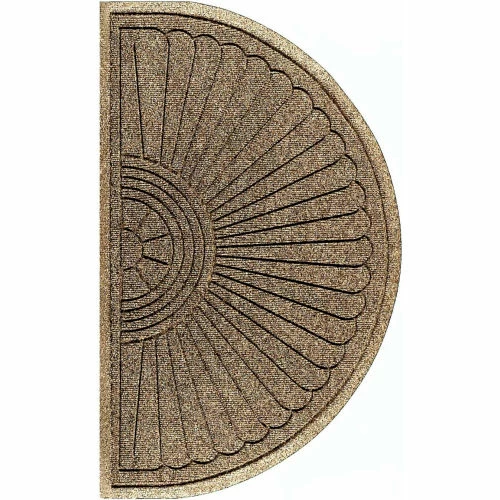 M+A Matting WaterHog Eco Grand Elite 3/8" Thick Half Oval Entrance Mat, Khaki 6' x 3'3" - Image 4