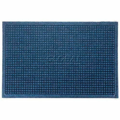 M+A Matting WaterHog® Entrance Mat Fashion Border 3/8" Thick 4' x 6' Medium Blue - Image 2