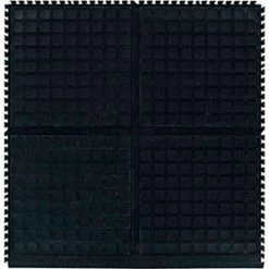 M+A Matting Hog Heaven III Comfort Modular Side Tile 3/4" Thick 3' Black