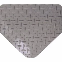 Wearwell® Diamond-Plate SpongeCote™ Mat 9/16" Thick 3' x 20' Gray
