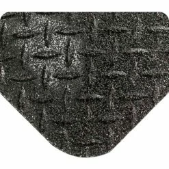 Wearwell® Diamond-Plate SpongeCote Mat with GRITSHIELD 15/16" Thick 3' x 5' Black