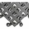 Wearwell® ErgoDeck® General Purpose Open Grid 7/8" Thick 1.5' x 1.5' Charcoal - Case of 10