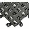 Wearwell ErgoDeck® General Purpose Open Grid w/Gritshield 7/8" Thick 1.5' x1.5' Charcoal - Case of 10