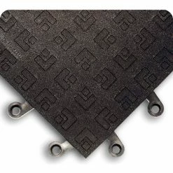 Wearwell ErgoDeck® General Purpose Solid w/Gritshield 7/8" Thick 1.5' x1.5' Charcoal - Case of 10