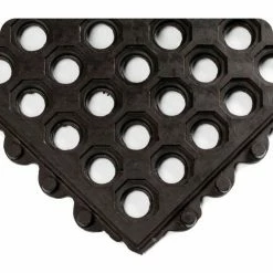 Wearwell® 24/Seven® NBR Rubber Anti Fatigue Mat 5/8" Thick 3' x3' Black