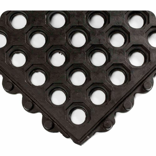 Wearwell® 24/Seven® NBR Rubber Anti Fatigue Mat 5/8" Thick 3' x3' Black