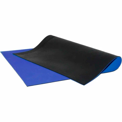 Transforming Technologies Transforming Tech MT4500 Series ESD Rubber Matting, 0.080" Thick, 24"W Full 50 Ft Roll, Royal Blue - Image 3