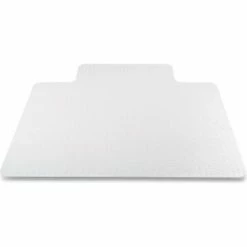 Deflecto Antimicrobial Chair Mat, Medium Pile Carpet, 48 X 36, Lipped, Clear