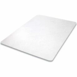 Deflecto Antimicrobial Chair Mat, Medium Pile Carpet, 60 X 46, Rectangular, Clear