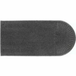 M+A Matting WaterHog® Eco Grand Elite Entrance Mat + One End 3/8" Thick 3' x 10' Gray