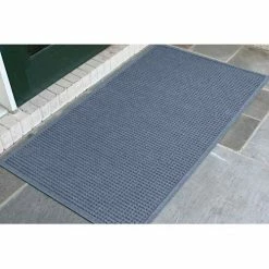 M+A Matting WaterHog® Entrance Mat Fashion Border 3/8" Thick 4' x 8' Blue