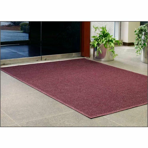 M+A Matting WaterHog® Entrance Mat Fashion Border 3/8" Thick 2' x 3' Burgundy