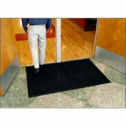 M+A Matting WaterHog® Entrance Mat Fashion Border 3/8" Thick 3' x 4' Charcoal