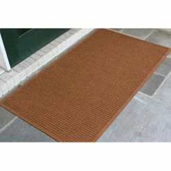M+A Matting WaterHog® Entrance Mat Fashion Border 3/8" Thick 4' x 10' Brown