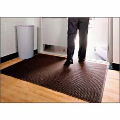 M+A Matting WaterHog® Entrance Mat Fashion Border 3/8" Thick 4' x 20' Dark Brown