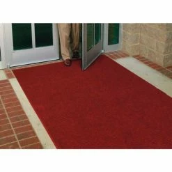 M+A Matting WaterHog® Entrance Mat Fashion Border 3/8" Thick 3' x 20' Red/Black